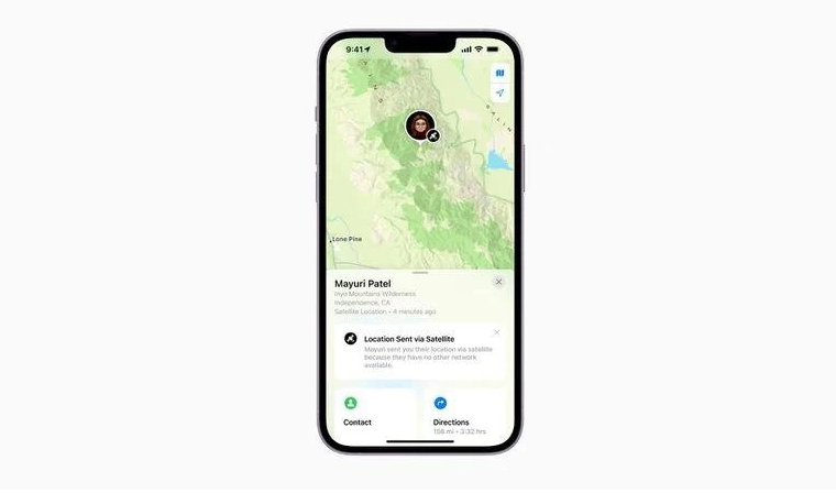 九江苹果14维修分享iPhone14系列中 FindMy功能通过卫星分享位置方法教程 