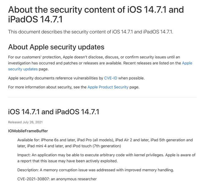 九江苹果手机维修分享iOS 14.7.1 正式版更新内容及升级方法 