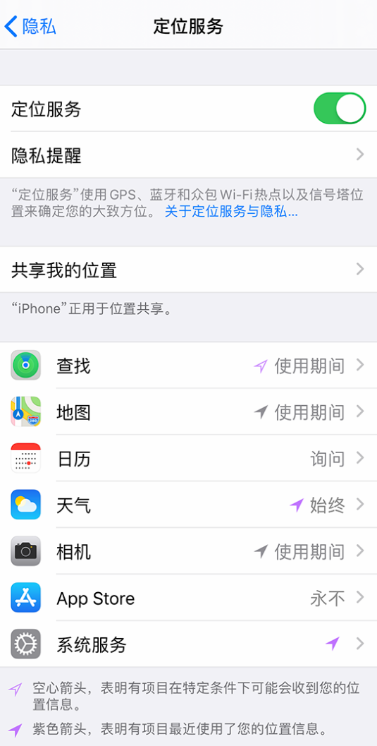 九江苹果手机维修分享iPhone 状态栏中时间显示为蓝色图标是什么情况 